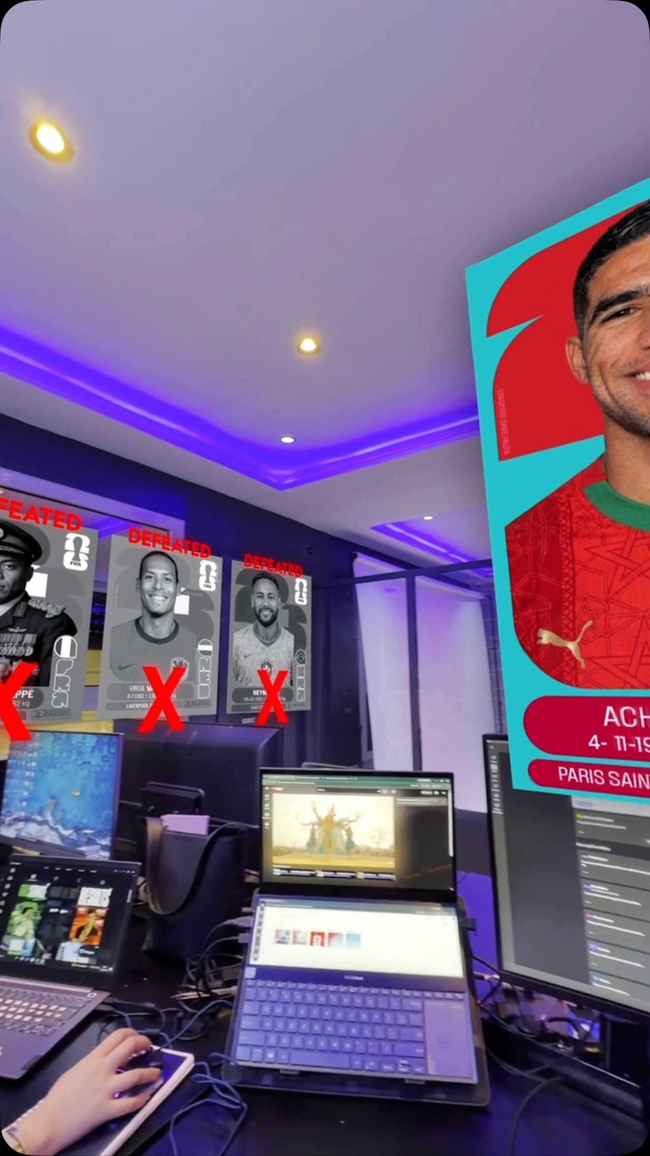 Studio / match-day motion